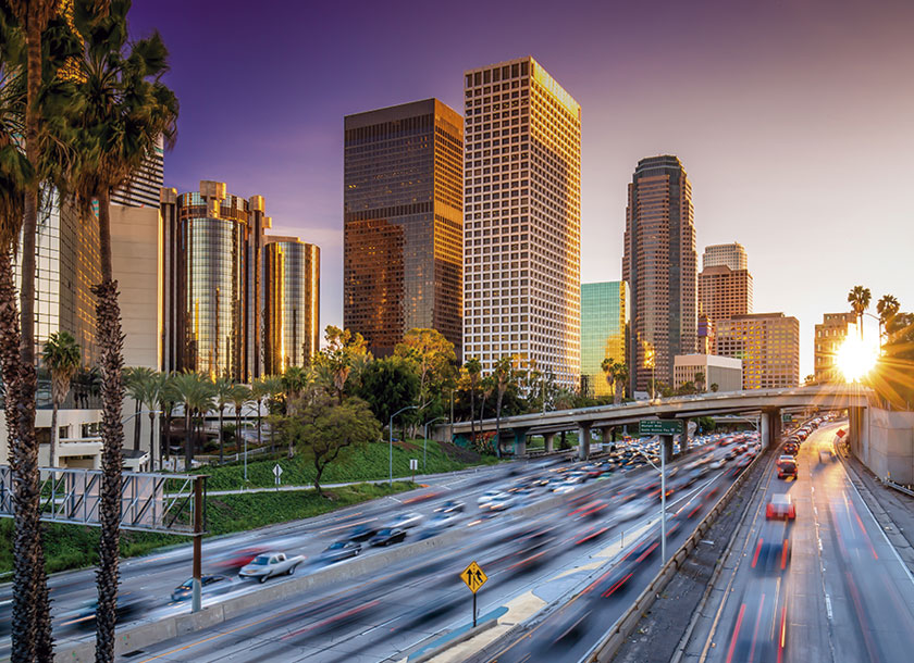 Downtown in Los Angeles California