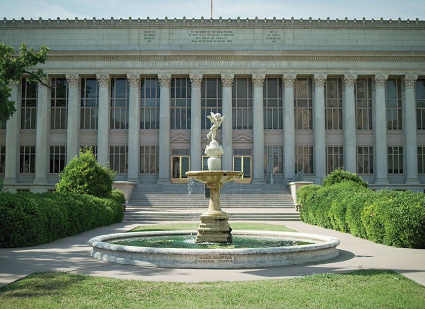 Fountain in San Angelo Texas