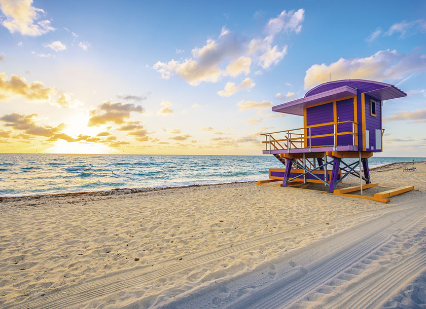 Lifeguard Station in Miami Beach Florida