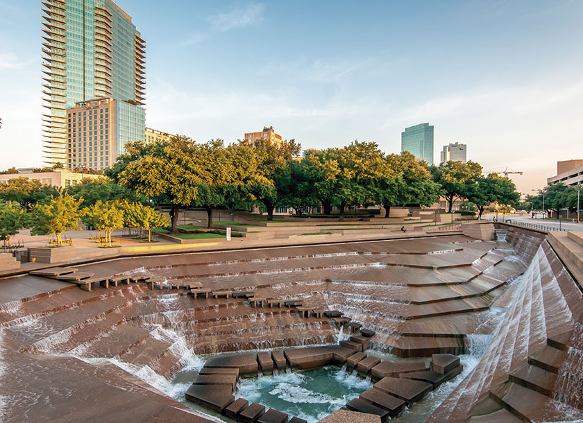 Water Gardens in Forth Worth Texas
