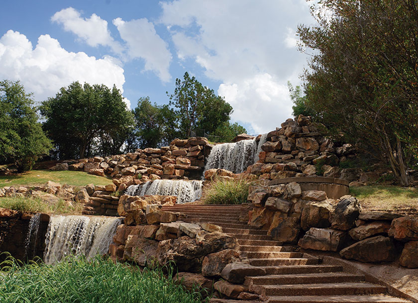 Waterfall System in Wichita Falls Texas