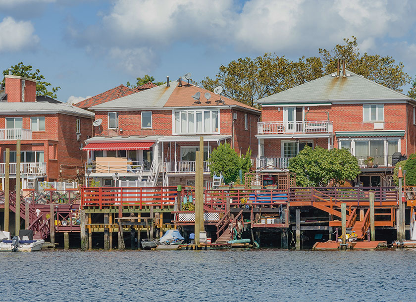 Houses and Marina Jamaica New York