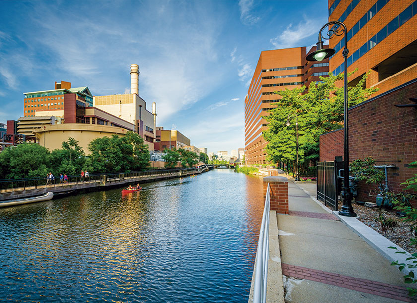 Broad Canal in Cambridge Massachusetts