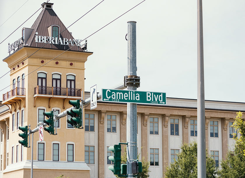 Camelia Street in Lafayette Louisiana