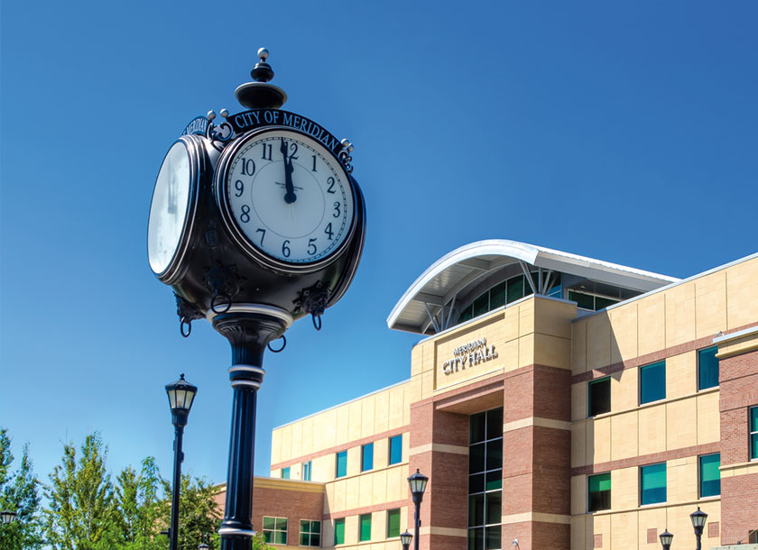 Clock Tower in Meridian Idaho