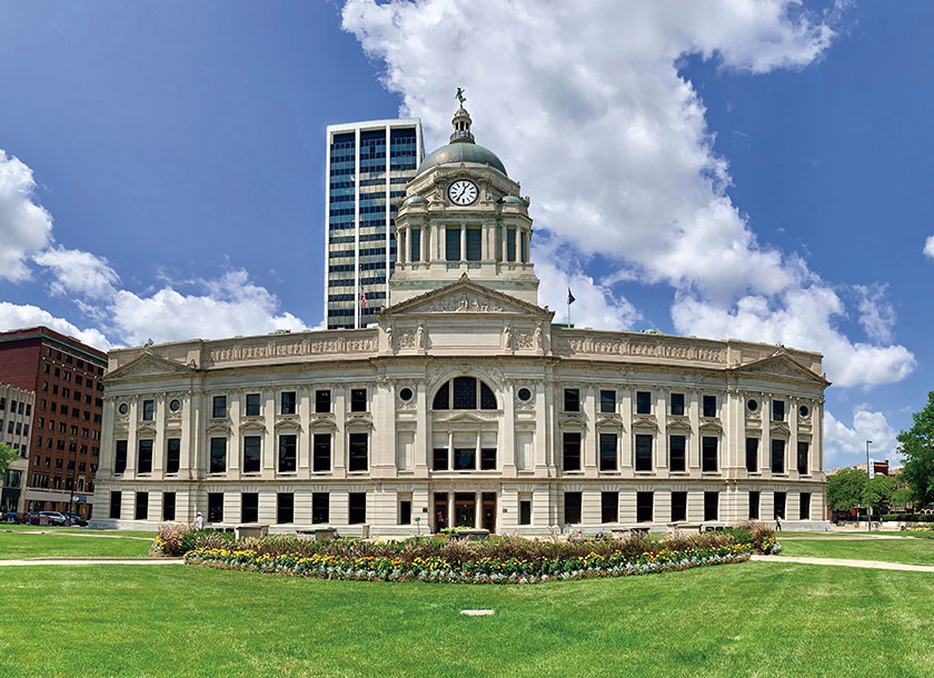 Courthouse downtown of Fort Wayne Indiana