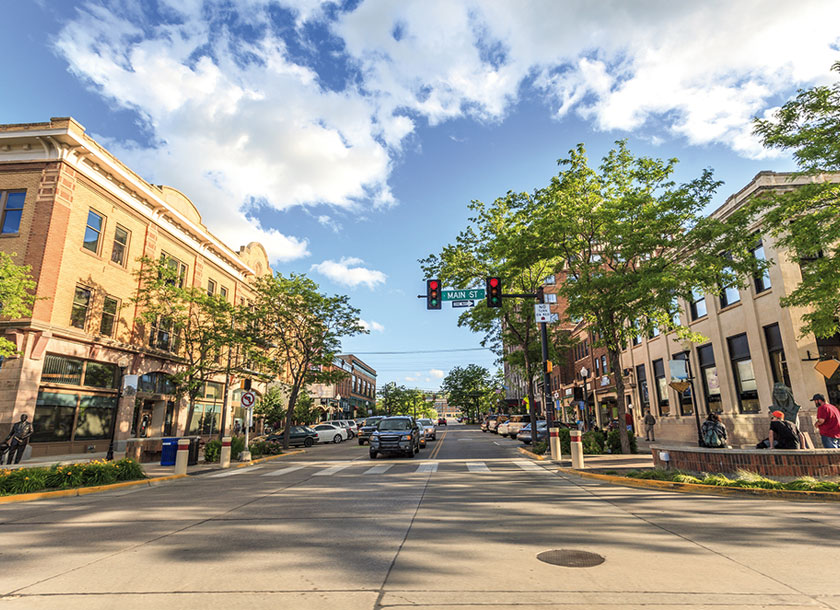 Downtown of Rapid City South Dakota