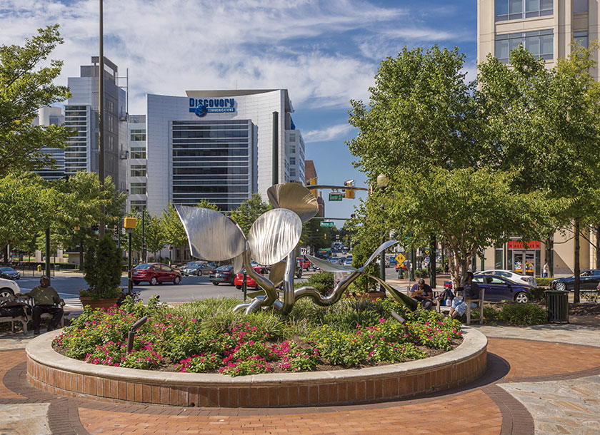 Downtown of Silver Spring Maryland