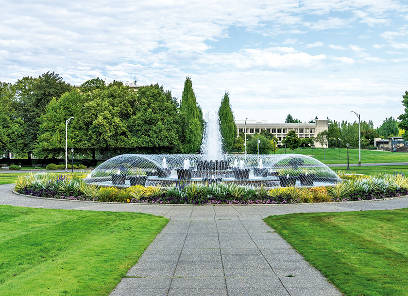 Fountain in Olympia Washington