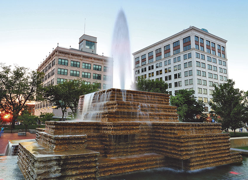 Fountain in Springfield Missouri