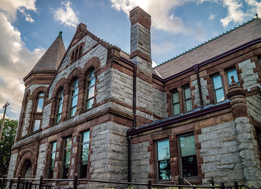 Library in town Muskegon Michigan