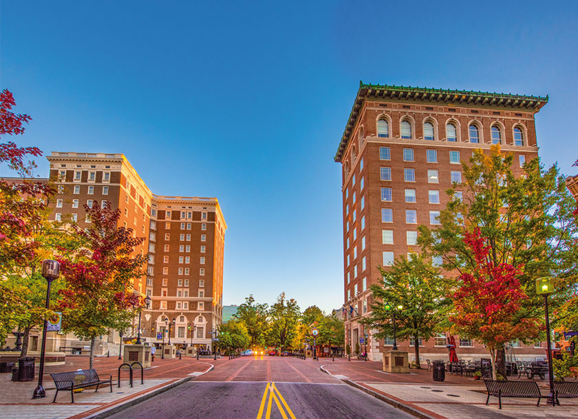 Main Street of Greenville South Carolina