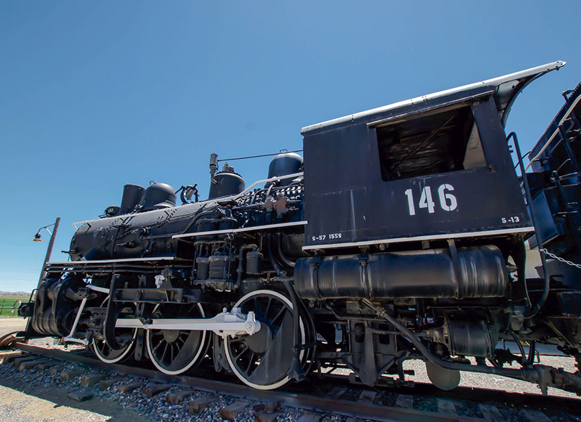 Old steam locomotive Farmington New Mexico
