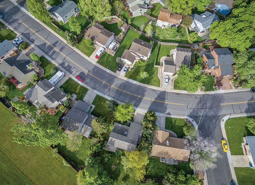 Residential Neighborhood in Fort Collins Colorado