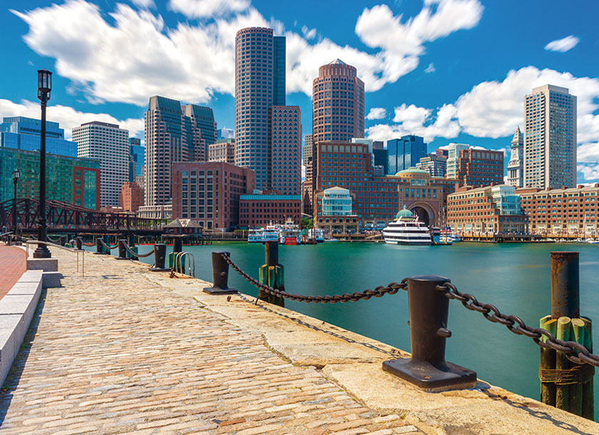 Skyline of Boston Massachusetts