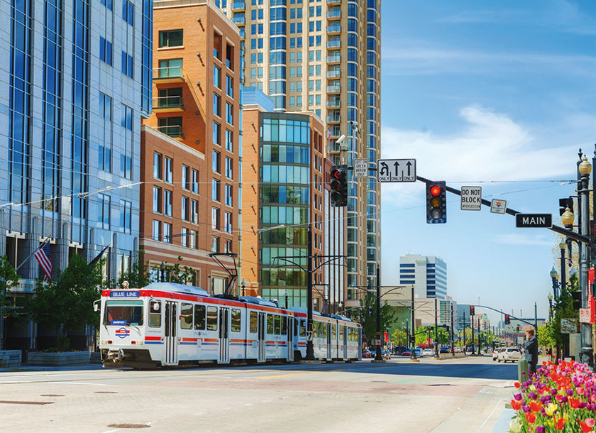 Street in Salt Lake City Utah