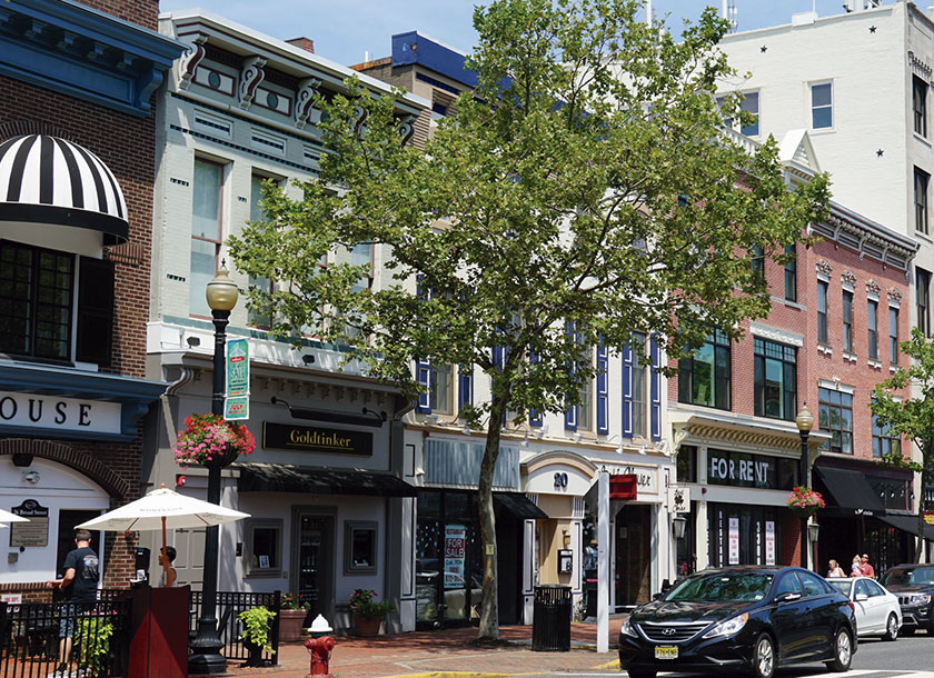 Street downtown Elizabeth New Jersey