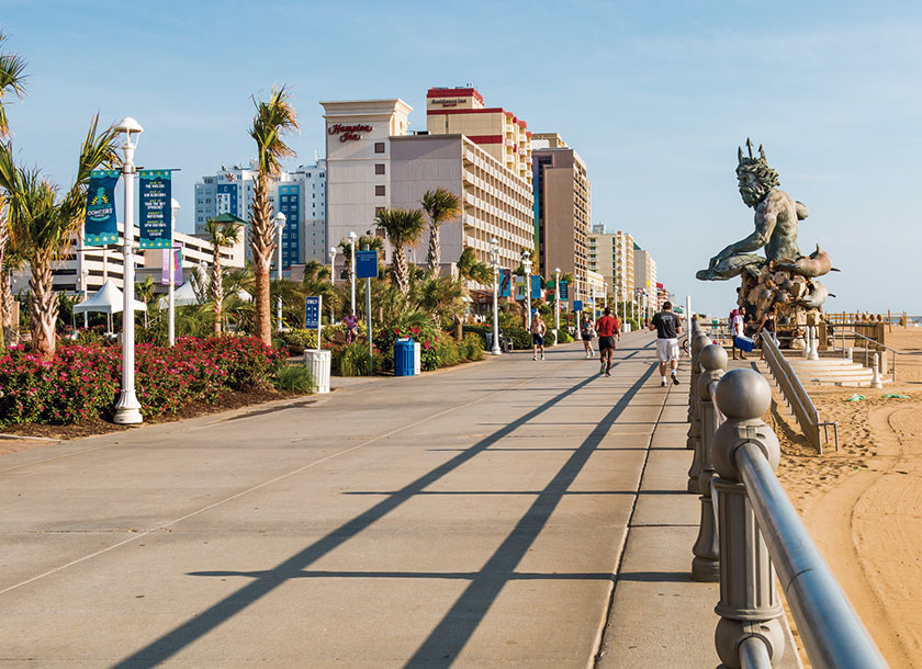 Oceanfront Boardwalk Virginia Beach Virginia