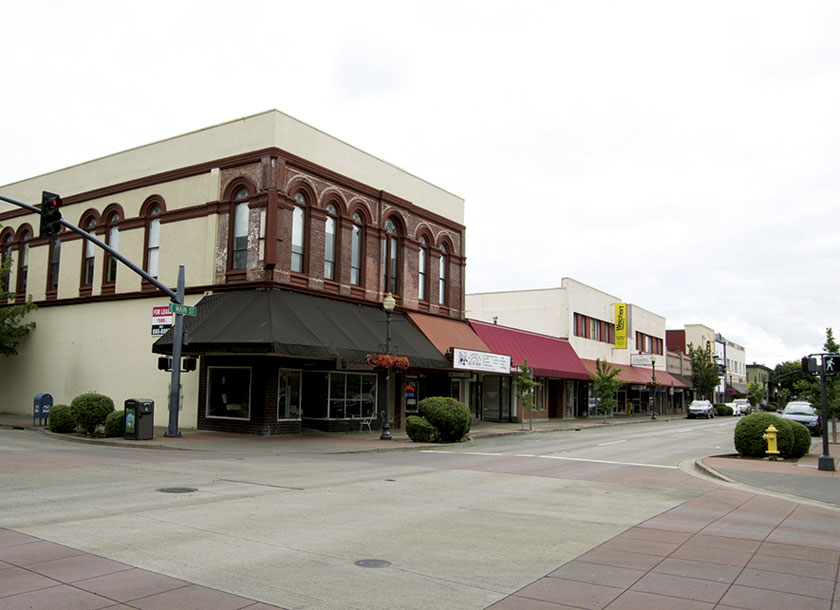 Town center of Hillsboro Oregon