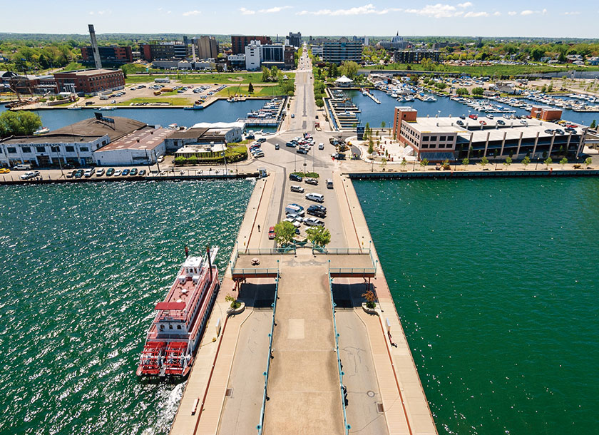 View of Bicentennial Tower Erie Pennsylvania