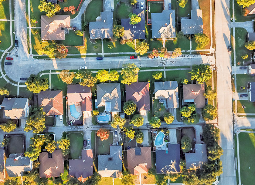 Aerial Neighborhood in Kingwood Texas