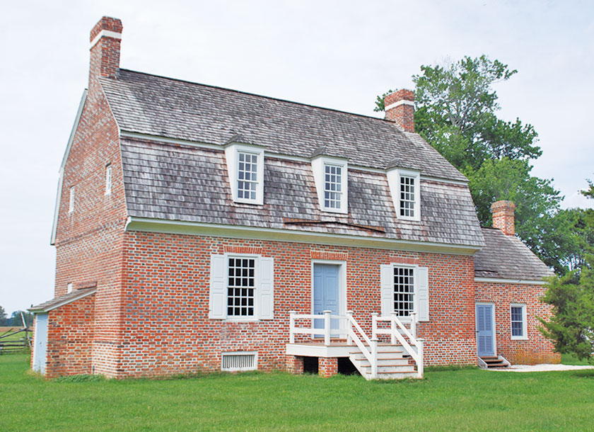 American brick home in Salisbury Maryland