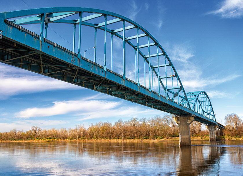 Bridge in Leavenworth Kansas