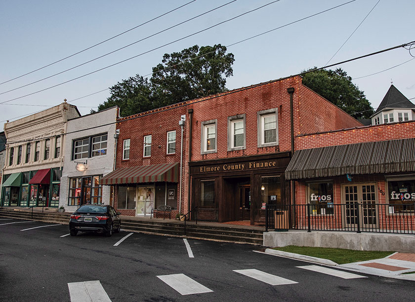 Building and street Pleasant Grove Alabama