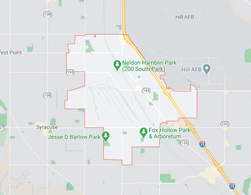 Map of Clearfield Utah