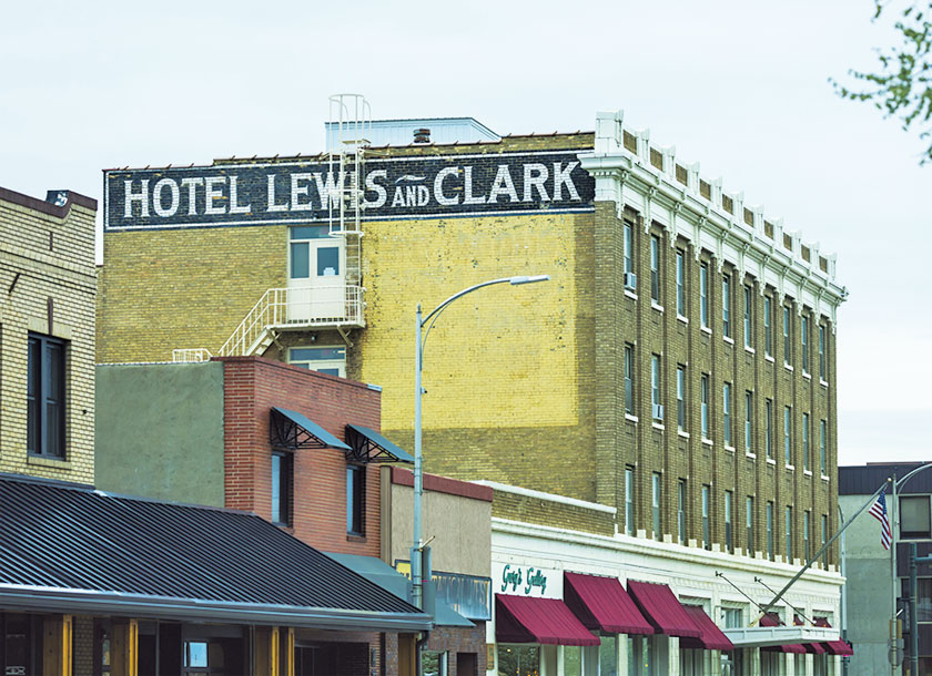 Downtown of Mandan North Dakota