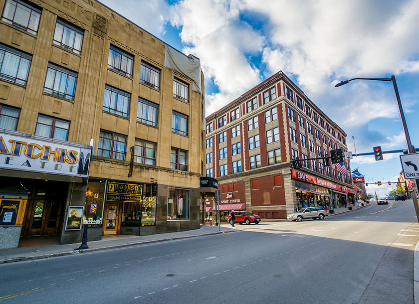 Downtown of Brattleboro Vermont