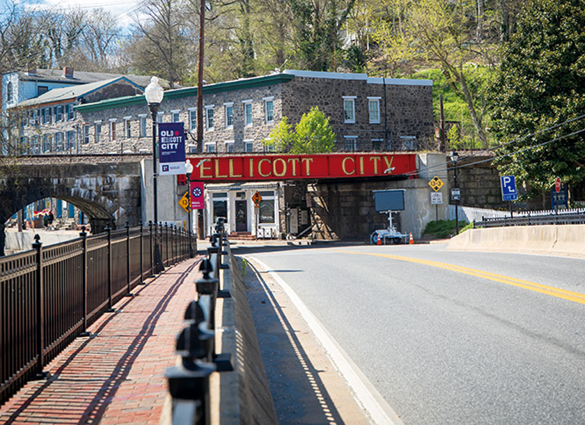 Entrance of Ellicott City Maryland