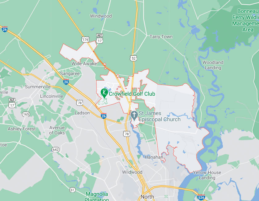 Map of Goose Creek South Carolina
