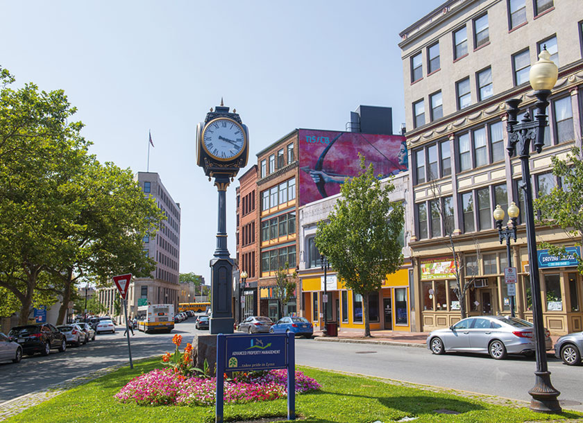 Historic clock in Lynn Massachusetts