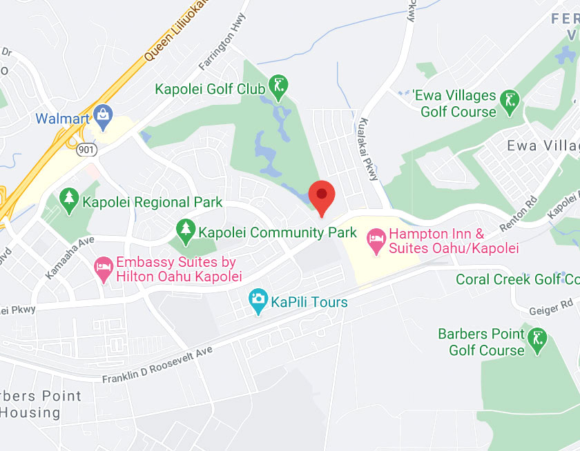 Map of Kapolei Hawaii