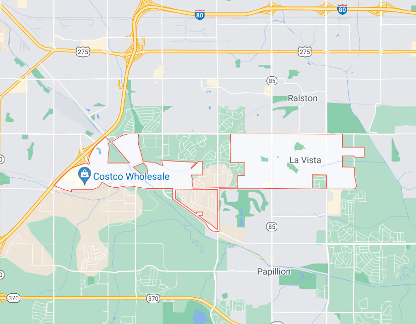Map of La Vista Nebraska