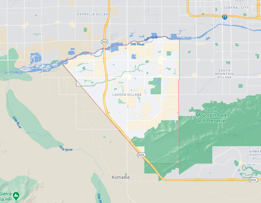 Map of Laveen Arizona