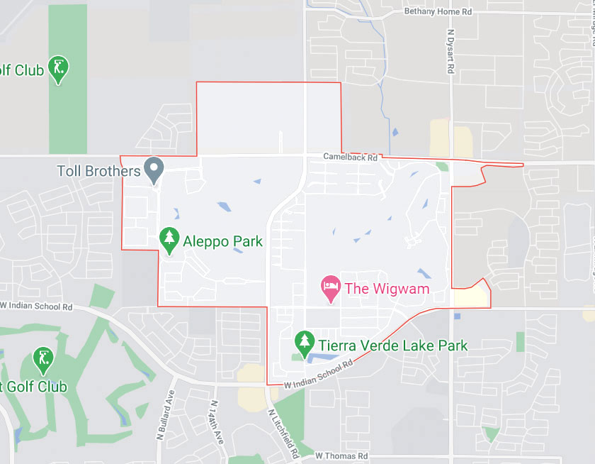 Map of Litchfield Park Arizona