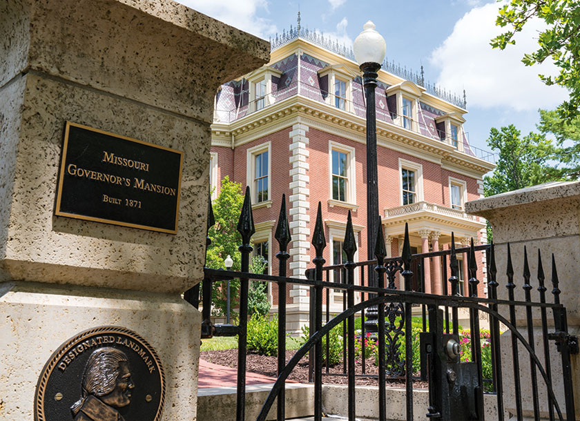 Mansion of Governor in Jefferson City Missouri