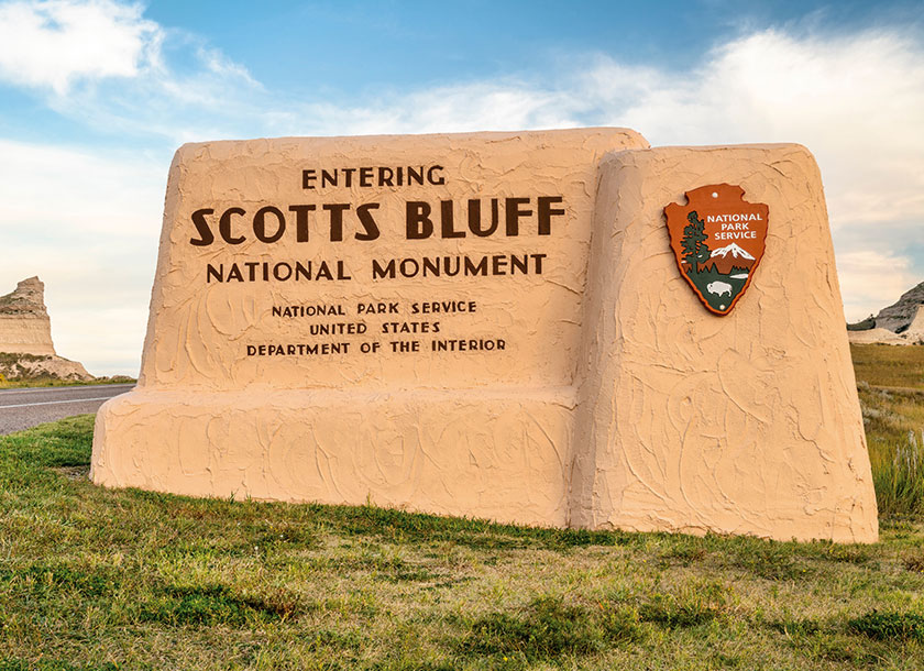 Monument in Scottsbluff Nebraska