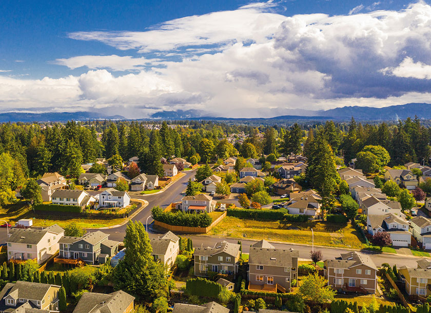 Neighborhood in Marysville Washington