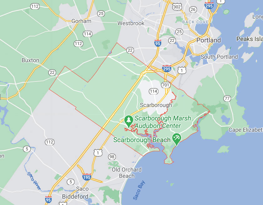 Map of Scarborough Maine