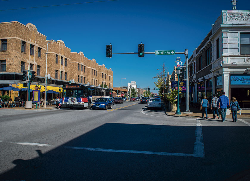 Street and building O´Fallon Missouri