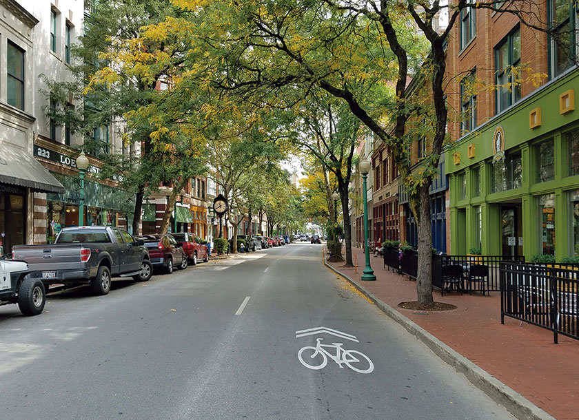 Street downtown Charleston West Virginia