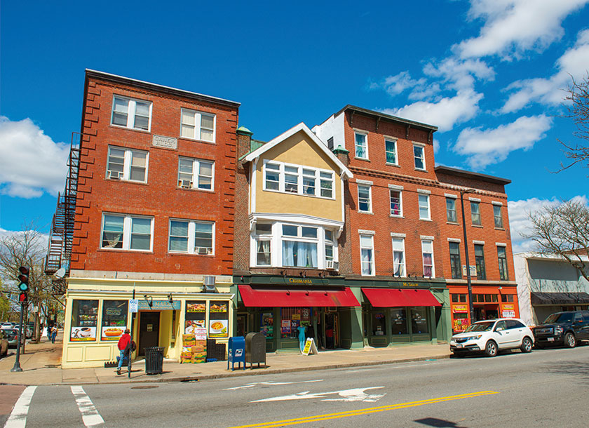 Street in downtown Lawrence Massachusetts