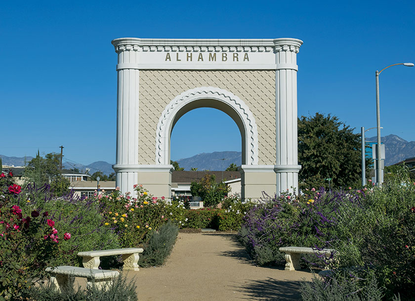 Symbol landmark of Alhambra California