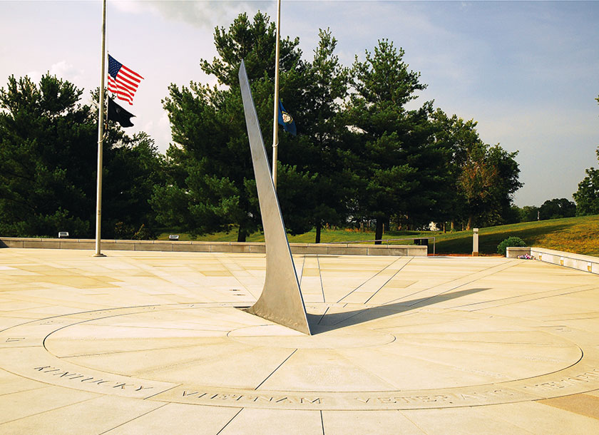 The Vietnam Veterans Memorial in Frankfort Kentucky