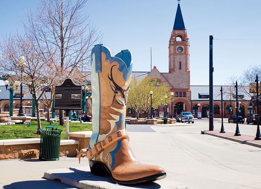 View downtown Cheyenne Wyoming