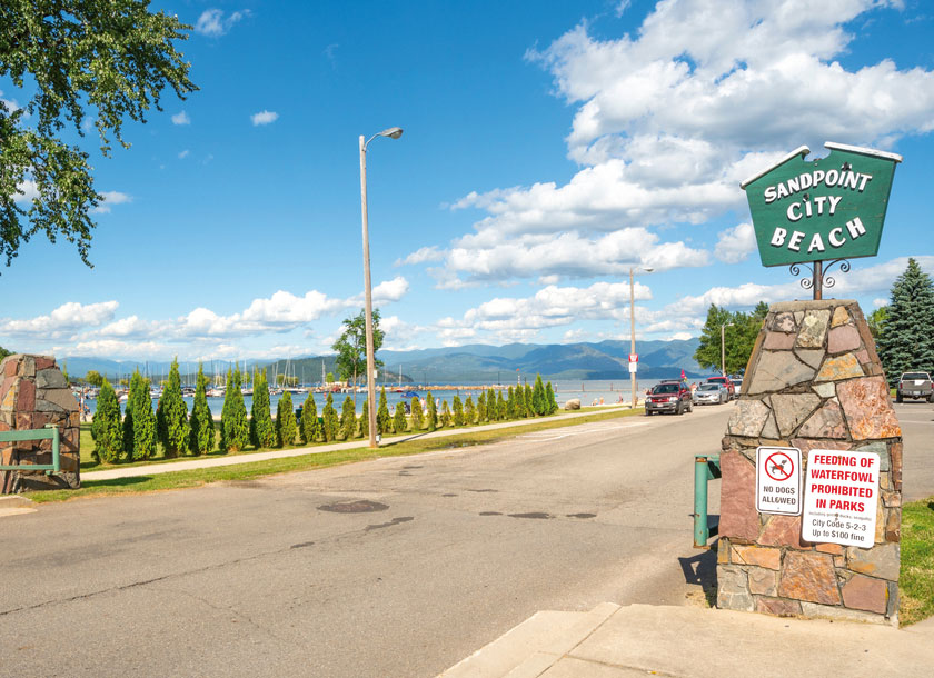 Beach in Sandpoint Idaho