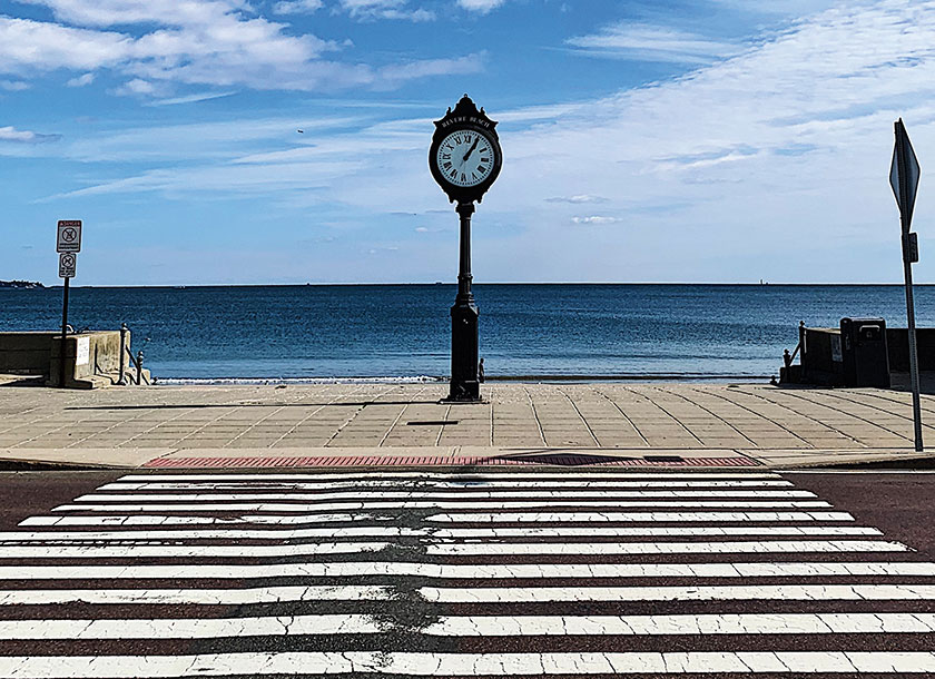 Big clock in Revere Massachusetts